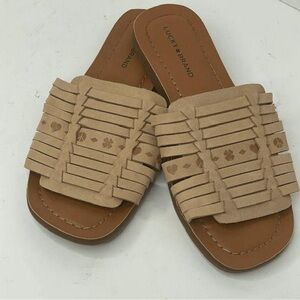 Lucky Brand Tan Women's Slide Sandals‎